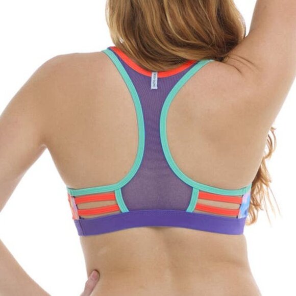 NWT BODY GLOVE Posy Equalizer Medium Support Cross-Over Sports Bra Sz Small - Picture 3 of 7